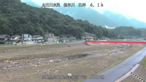 太田川水系 根谷川 広島県広島市安佐北区 上市井堰（空間）の現在の映像 全国・世界のライブカメラ