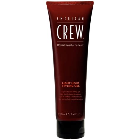 american crew light hold styling gel  ml  voksguidedk