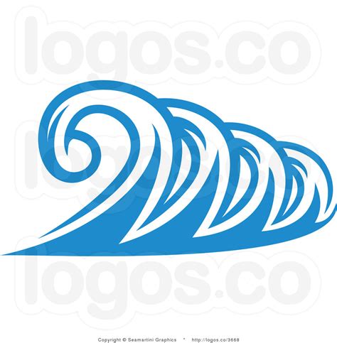 Blue and White Ocean Wave Logo | Clipart Panda - Free Clipart Images