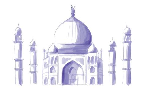 Taj Mahal Watercolor Svg Cut File By Creative Fabrica Crafts Creative