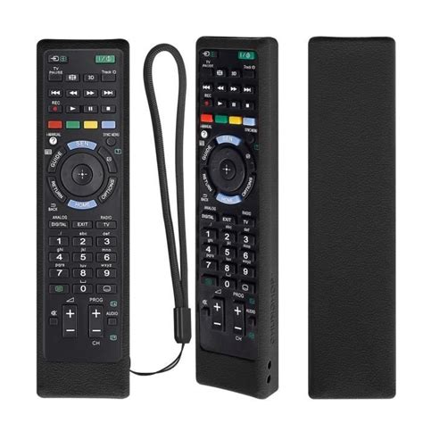 La Couleur Noire Housses De T L Commande Tv En Silicone Antichoc Pour