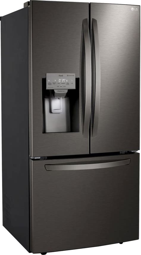 LG 33 in. 24.5 Cu. Ft. PrintProof™ Black Stainless Steel French Door ...