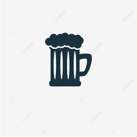 Beer Glass Silhouette Transparent Background Beer Glass Icon Vector