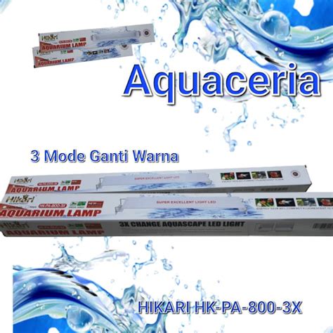 Jual Lampu Gantung Aquarium 70 80 Cm HIKARI PA 800 3X Lampu LED 3 Mode