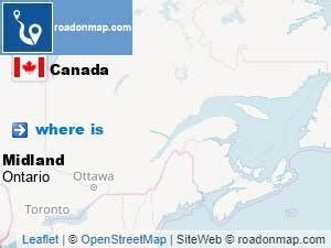 Where is Midland , Ontario Canada