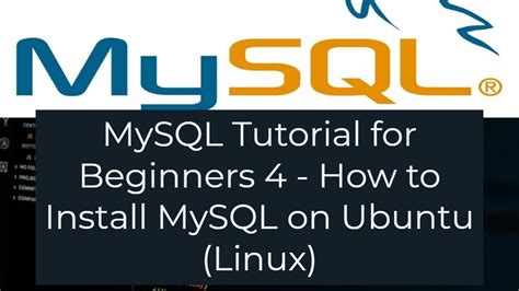 MySQL Tutorial For Beginners 4 How To Install MySQL On Ubuntu Linux