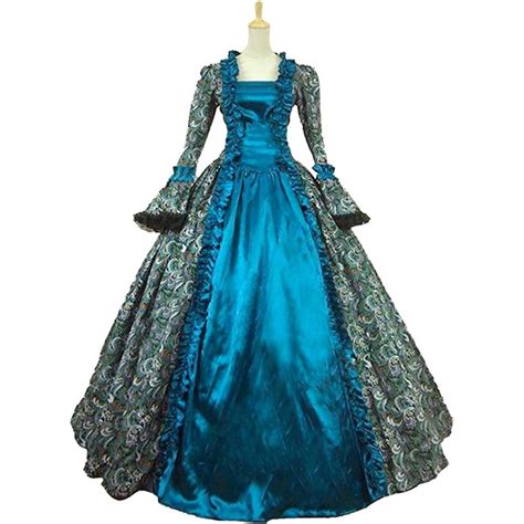 Womens Victorian Rococo Dress Inspiration Maiden Costume Masquerade