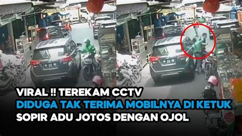 Video Viral Pengemudi Adu Jotos Dengan Ojol Diduga Tak Terima