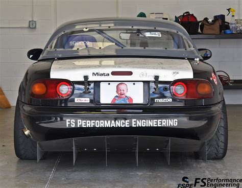 na mazda miata  monstrosity rear diffuser fspe