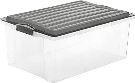 Rotho Compact Aufbewahrungsbox L Mit Deckel Kunststoff Transparent