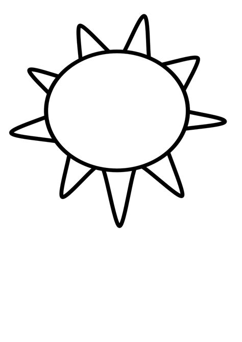 Sun Outline - Openclipart