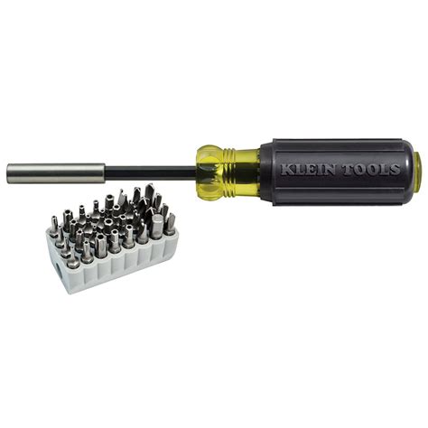 Klein A 32510 32 Piece Tamperproof Bit Set With Magnetic Screwdriver