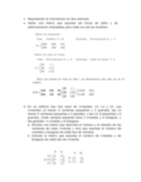 SOLUTION Ejercicios De Matem Tica Matrices Studypool