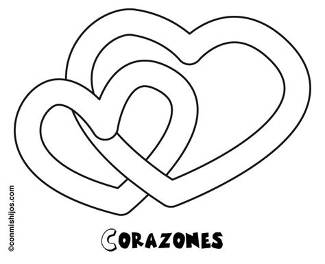 Dibujo De Corazones Para Imprimir Y Colorear