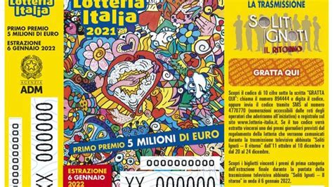 Lotteria Italia 2022 I 5 Biglietti Vincenti Di Prima Categoria Vinti