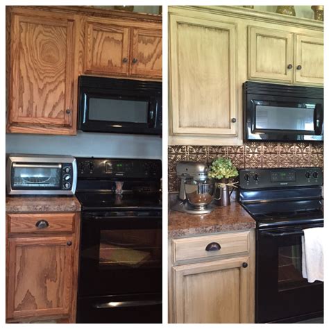 Rustoleum Cabinet Transformation Before And After Oak Cabinets Updated