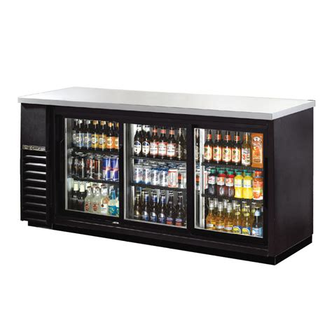 True Tbb 24 72g Sd Ld 73 Sliding Glass Door Back Bar Refrigerator With Led Lighting 24 Depth