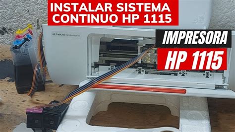 Cómo instalar Sistema Continuo a una impresora HP DeskJet 1115