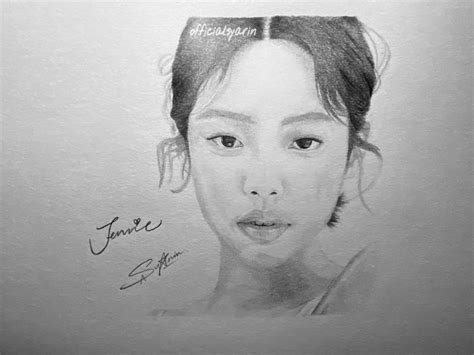 200416 Another Sketch Of A Blackpink Member Jennie Kim Its Not My Best