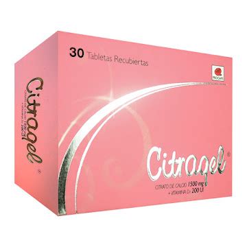 Citragel Citrato De Calcio Vitamina D3 1500mg 200UI Procaps Caja X 30