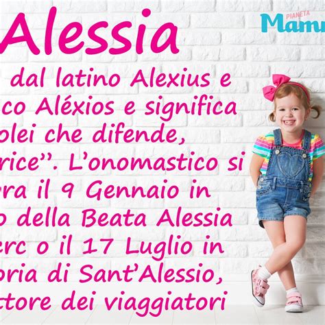 Carattere E Significato Del Nome Alessia Per Bambine Pianetamamma It