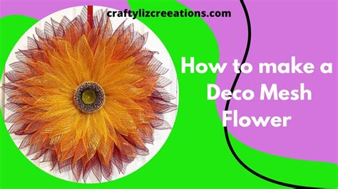 Crafty Liz CreeAtions Live Replay DIY How To Make A Deco Mesh