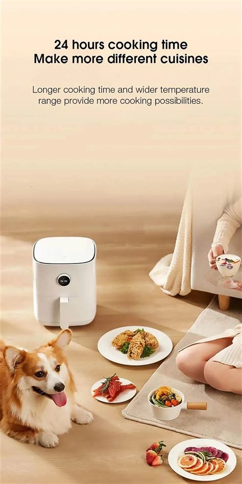 Xiaomi Mijia Maf W L Air Fryer Degree Hot Air Circulation