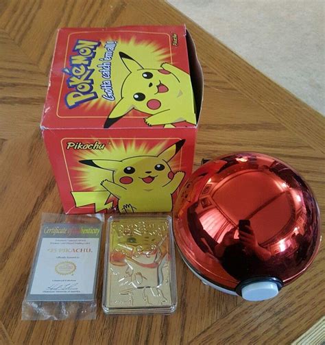 Burger King Pokemon K Gold Red Box Trading Card Pikachu