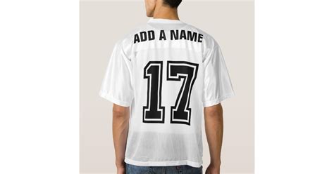 Classic Black Number 17 men's football jersey | Zazzle