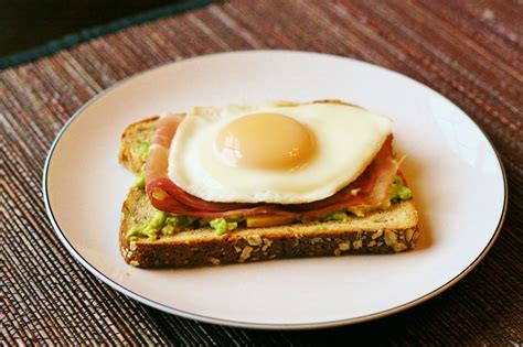 Open Faced Egg Sandwich With Gouda Avocado And Proscuitto And This Weeks Eats 1415 ~ Born