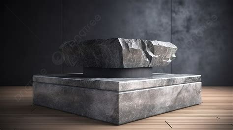 Stone Podium In 3d A Stunning Rendering Background 3d Stand Platform