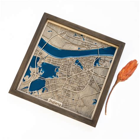 Jiujiang Map Wood and Epoxy - Etsy