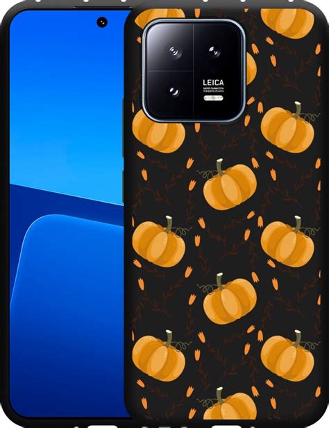 Cazy Hoesje Zwart Geschikt Voor Xiaomi 13 Pumpkins Bol