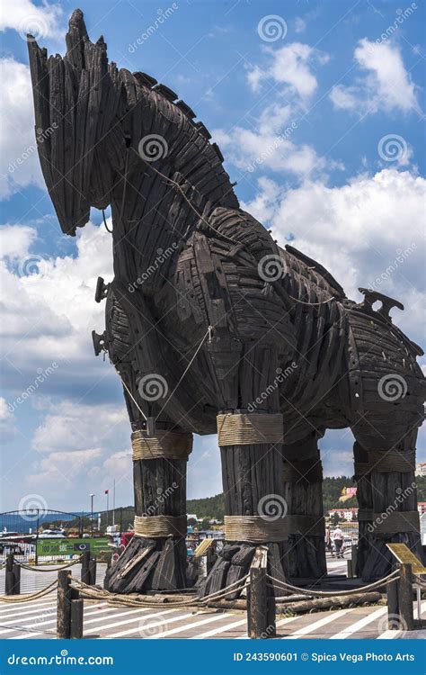 The Wooden Horse of the War of Troy Stock Image - Image of history ...