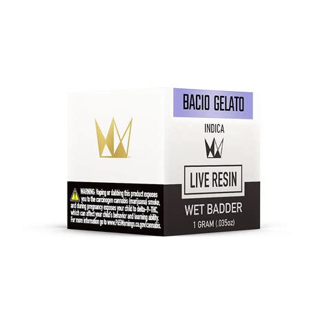 West Coast Cure Bacio Gelato Live Resin Wet Badder Leafly