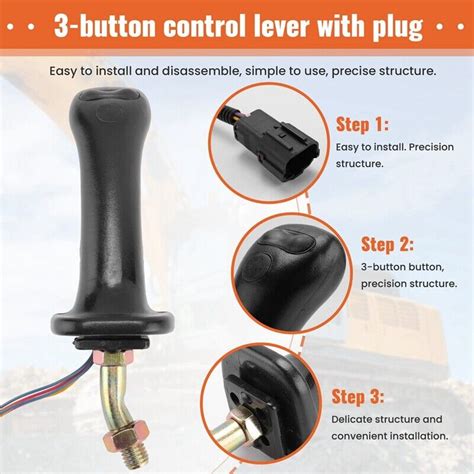 3 Buttons Excavator Joystick Assy Handle Gears For Doosan DX150 2155494