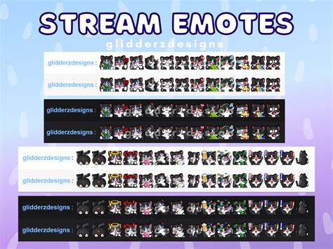 Tuxedo Cat Twitch Emote Jumbo Pack Tuxedo Cat Emotes Etsy Uk