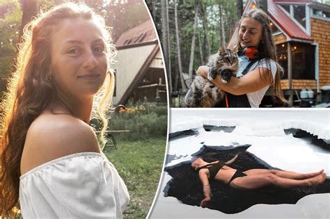 Woman ditches corporate job to live off the grid in cabin