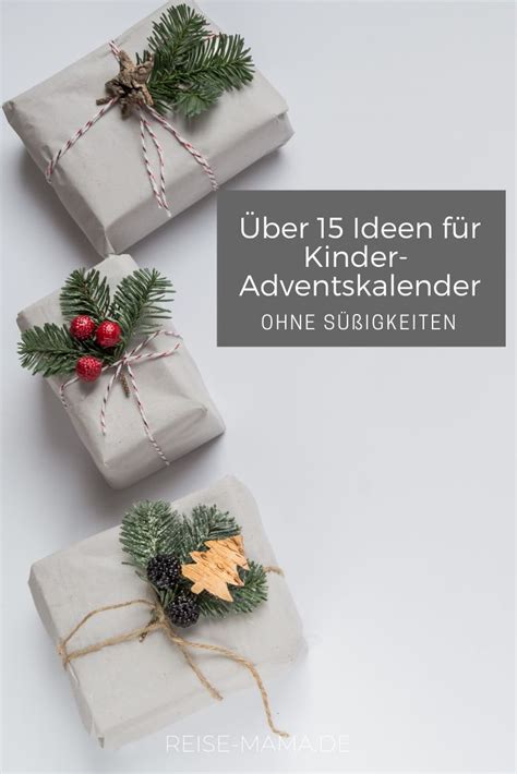 15 Ideen für Kinder Adventskalender ohne Süßigkeiten Adventkalender