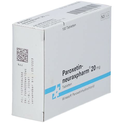 Paroxetin Neuraxpharm Mg St Mit Dem E Rezept Kaufen Shop Apotheke