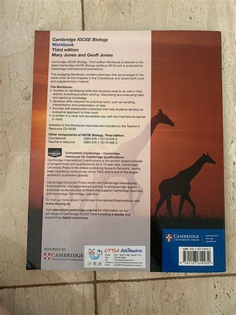 Cambridge Igcse Biology Workbook Third Edition Buku Alat Tulis Buku