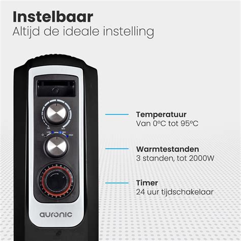 Koop Tweedekans Auronic Olieradiator Elektrische Kachel Thermostaat