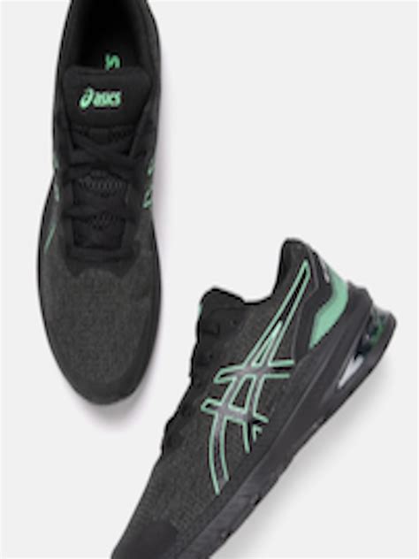 Buy ASICS Kids Black & Green Woven Design GT 1000 11 GS Running Shoes - Sports Shoes for Unisex ...