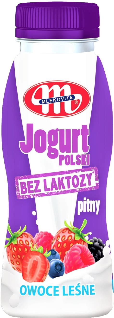 Mlekovita Jogurt Pitny Bez Laktozy Owoce Leśne 250g Ceny i opinie