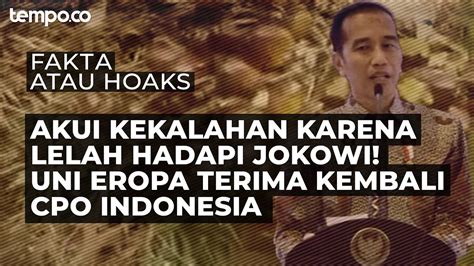 Benarkah Uni Eropa Akui Kekalahan Dan Terima Kembali Cpo Indonesia