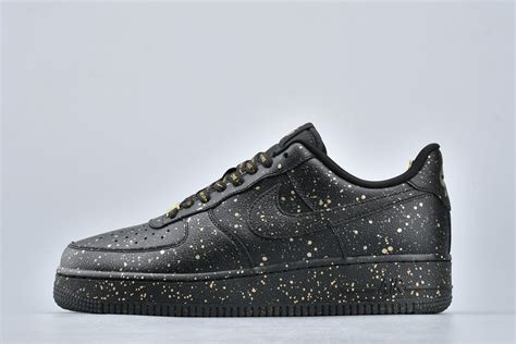 Nike Air Force 1 Low “Only Once” Black/Gold Speckles - FavSole.com