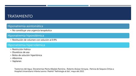 Trastornos Del Sodio Hiponatremia E Hipernatremia Ppt