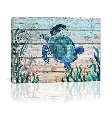 Home Wall Art For Bathroom Sea Turtle Wall Decor Bathroom Decor Prints