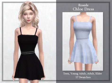 The Sims Resource Chloe Dress