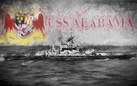 The Uss Alabama Digital Art By Jc Findley Fine Art America